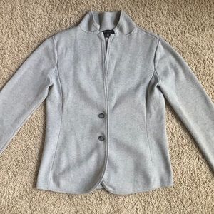 ANN TAYLOR Gray Knit Blazer